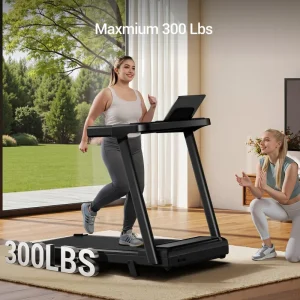 Portable Treadmills for Home with Handle - 300lbs Weight Capacity